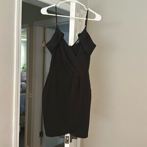 Black mini dress